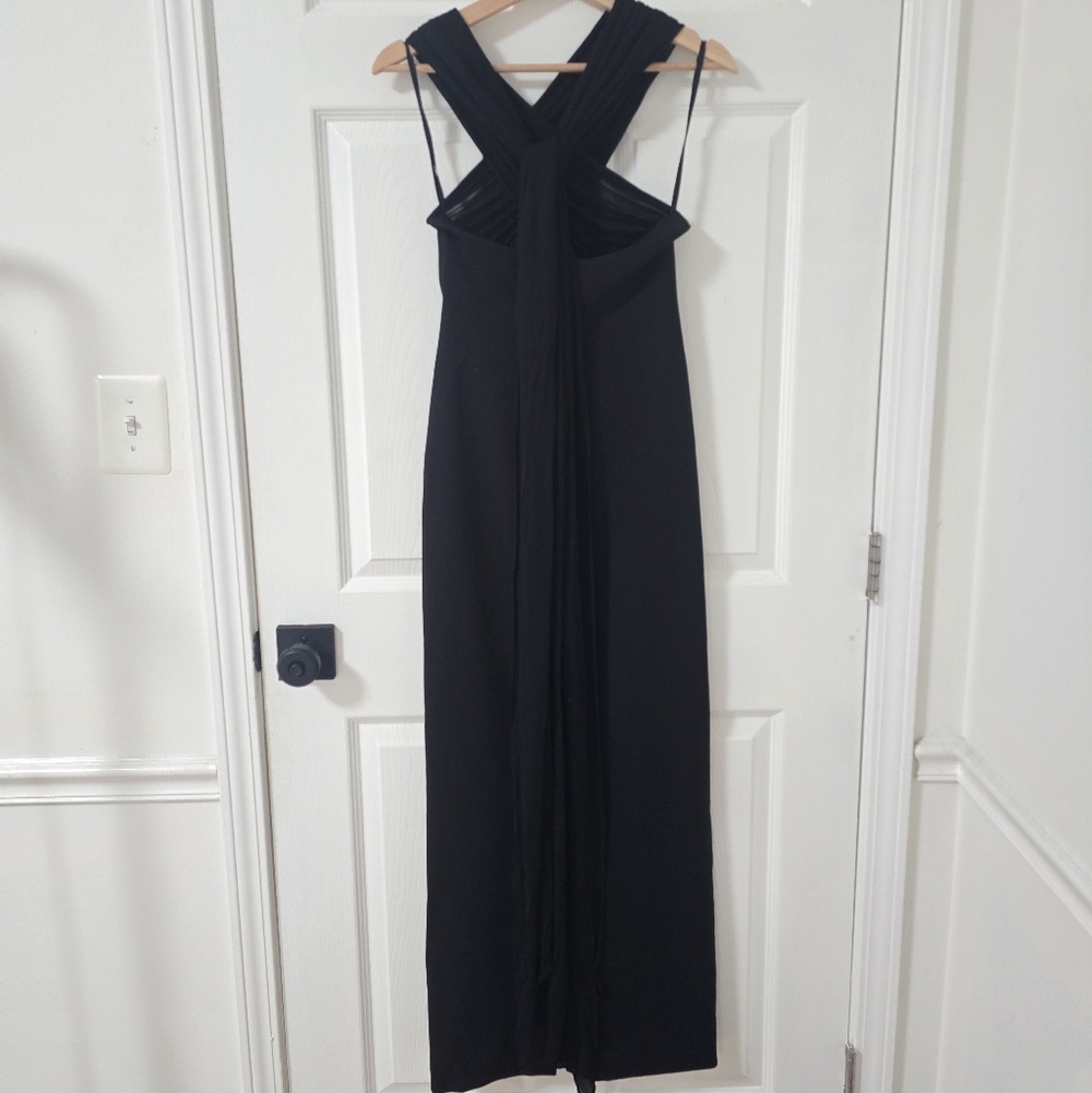 Helsa The Amber Sheer Bodice Maxi Dress In Black Size S - Picture 12 of 12